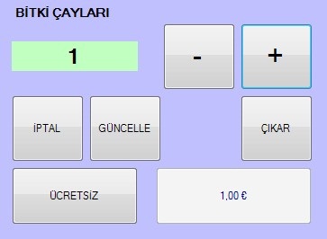 Sepetteki Ürün Güncelleme Formu